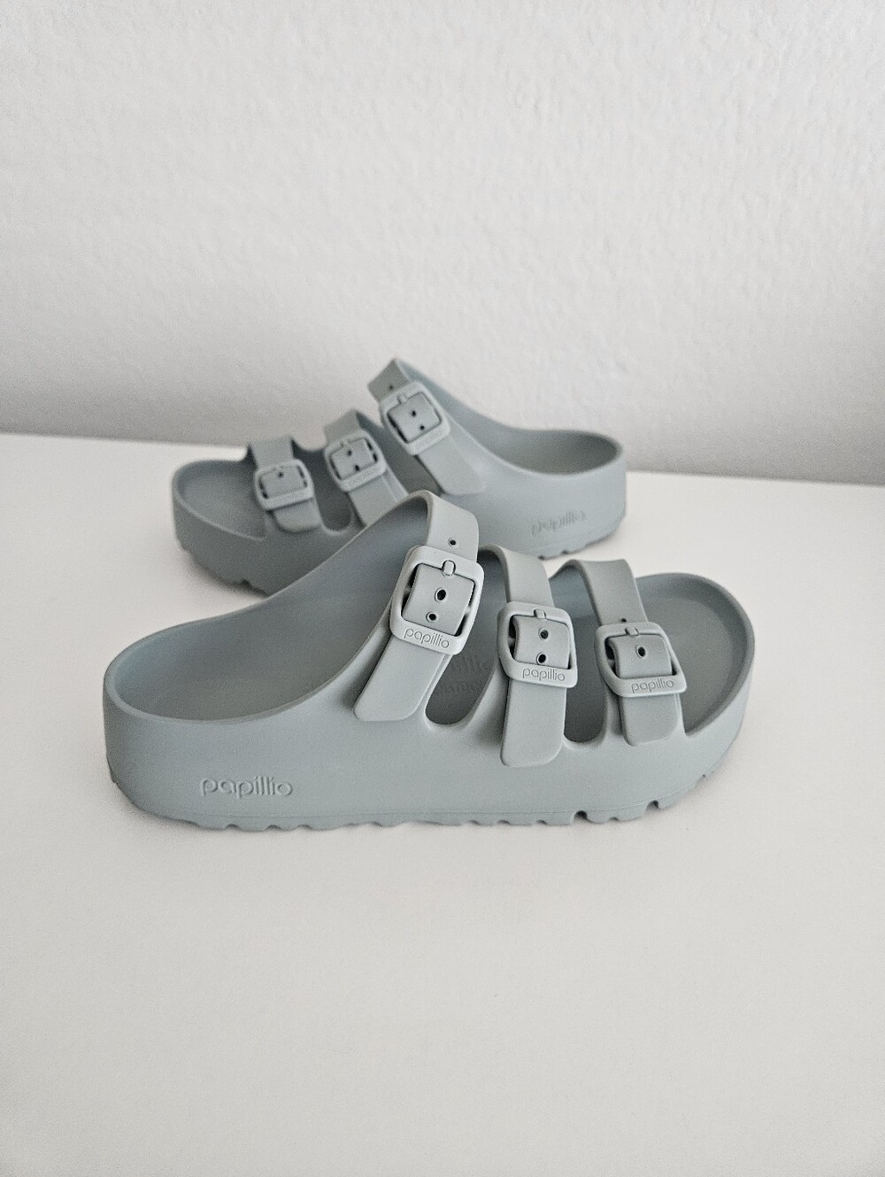 Birkenstock Papillio Florida Flex Platform Multi Buckle Slip On Sandal Women 36